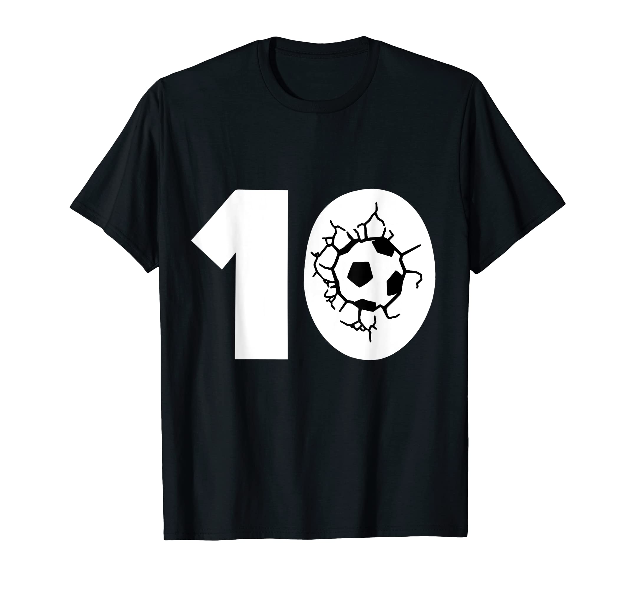 Soccer Player Number 10 Sport T-Shirt - Custom Art Print Unisex - T-Shirt, Sweatshirt, Hoodie