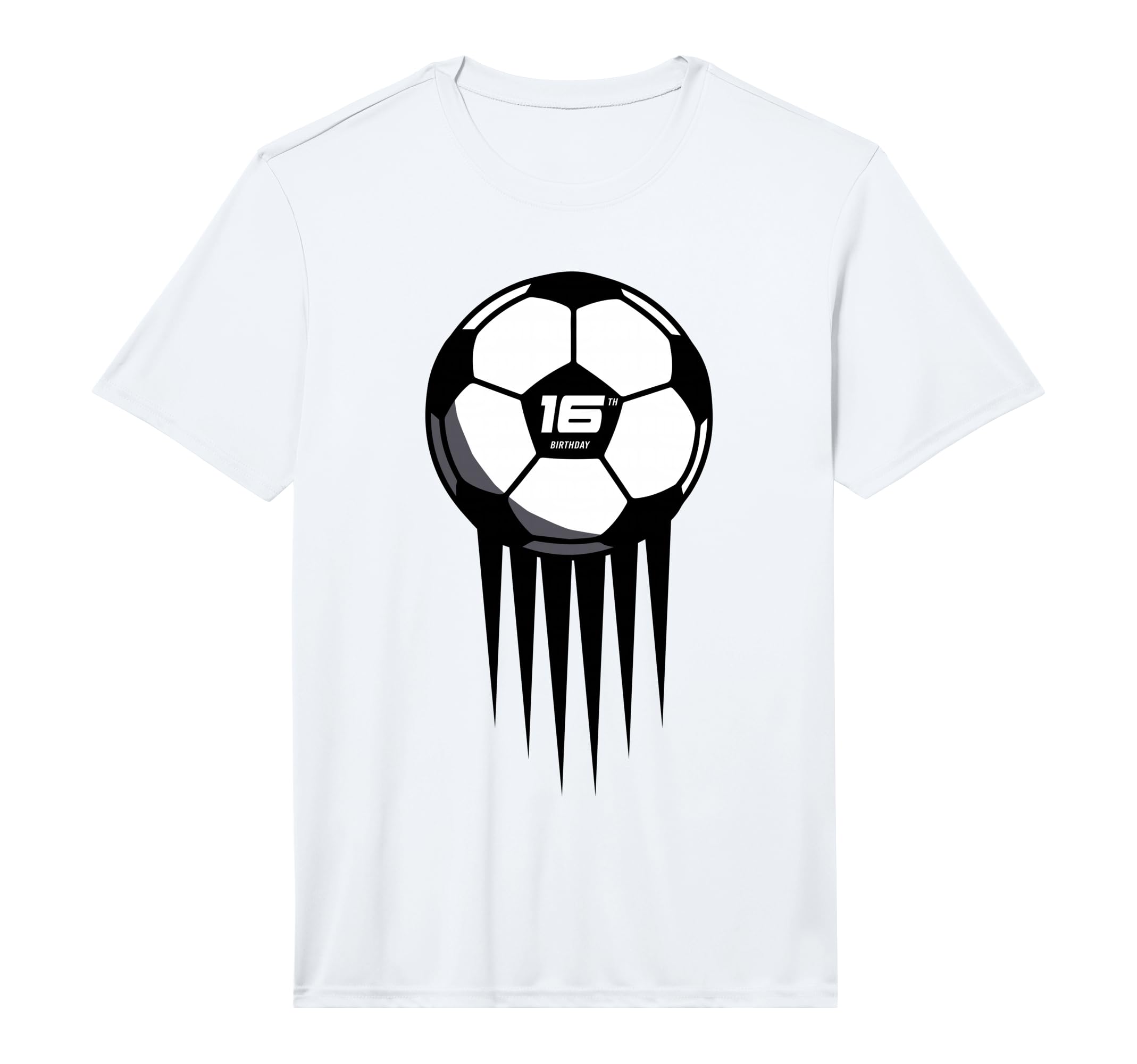 16Th Birthday Soccer 16 Years Old T-Shirt - Unique Graphic Unisex - T-Shirt, Sweatshirt, Hoodie