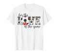 Love Game Soccer Game Day Leopard Gifts T-Shirt - Graphic Print Men Women - T-Shirt, Sweatshirt, Hoodie