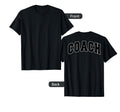 Coach Sports Trainer Varsity Team Black T-Shirt - Custom Art Print Unisex - T-Shirt, Sweatshirt, Hoodie