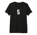 Number 5 80S 90S Soccer Team T-Shirt - Casual Everyday Wear for Adults - T-Shirt, Sweatshirt, Hoodie