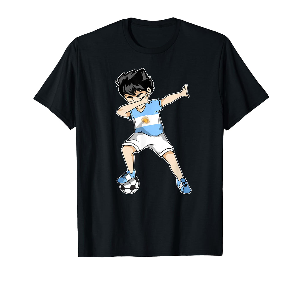 Dabbing Soccer Argentina Football T-Shirt - Novelty Apparel for Adults - T-Shirt, Sweatshirt, Hoodie