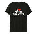 I Love Goalie Heart Soccer Hockey T-Shirt - Novelty Apparel Men Women - T-Shirt, Sweatshirt, Hoodie