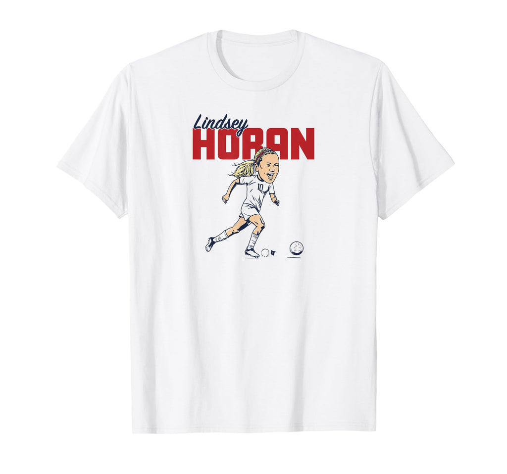 Lindsey Horan Caricature Uswnt Players T-Shirt - Trendy Graphic for Adults - T-Shirt, Sweatshirt, Hoodie
