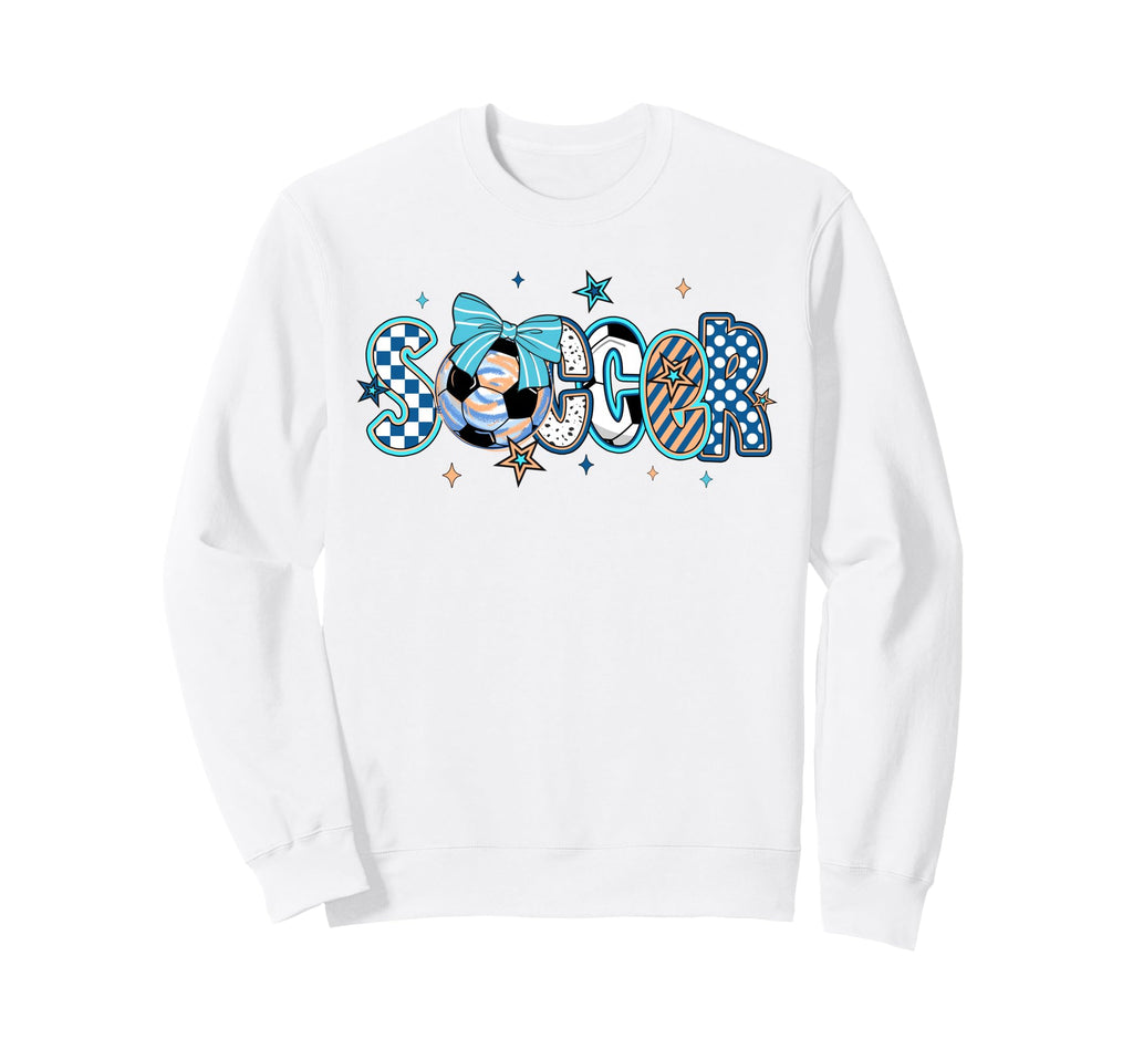 Soccer Preppy Soccer Game Day Mom Sweatshirt - Fun Novelty Design Men Women - T-Shirt, Sweatshirt, Hoodie