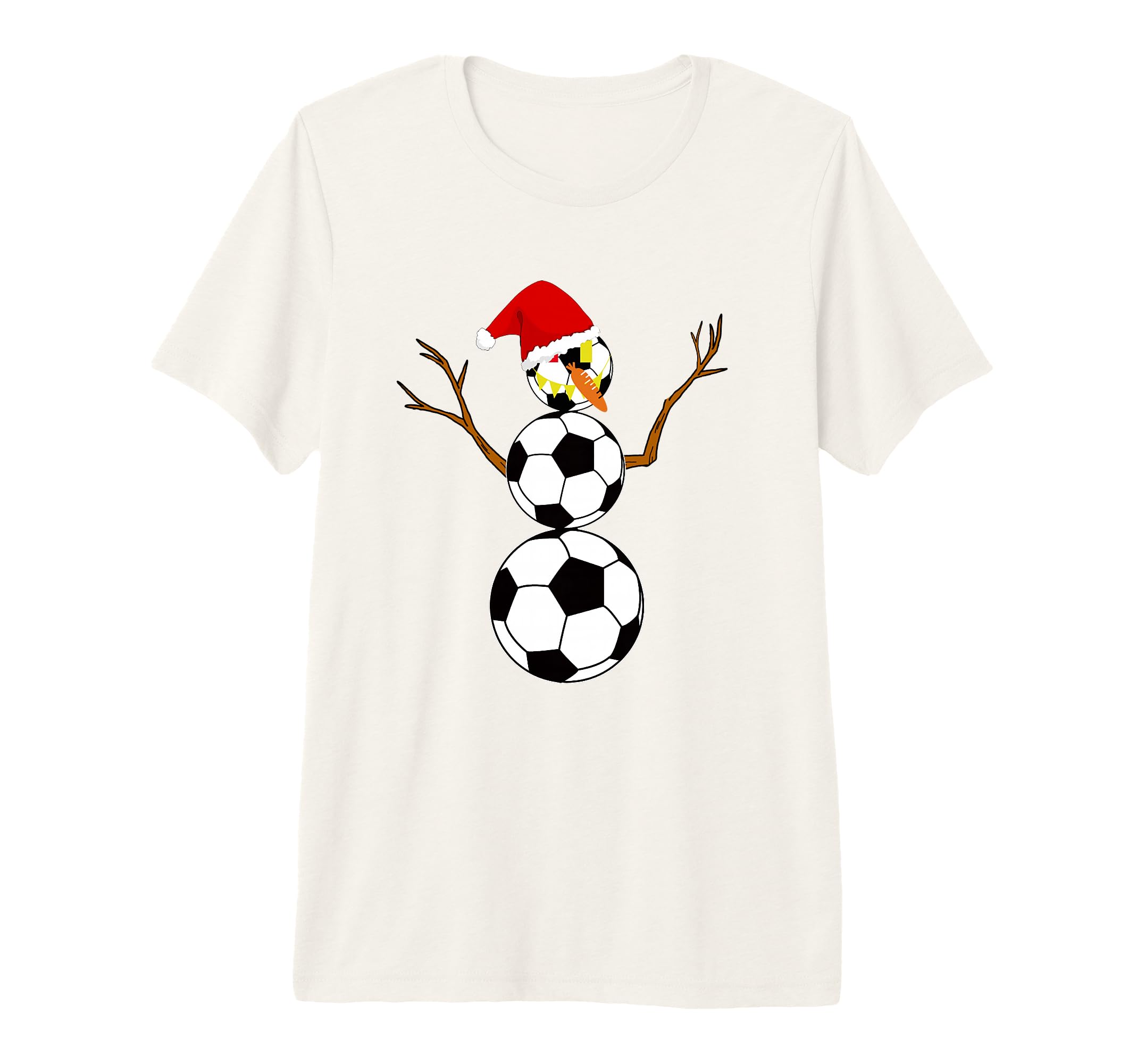 Soccer Coach Referee Soccer Snowman Tri T-Shirt - Minimalist Print Unisex - T-Shirt, Sweatshirt, Hoodie