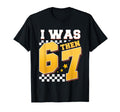 Checkered I Was 6 Then 7 Now Im 8 T-Shirt - Aesthetic Graphic Men Women - T-Shirt, Sweatshirt, Hoodie