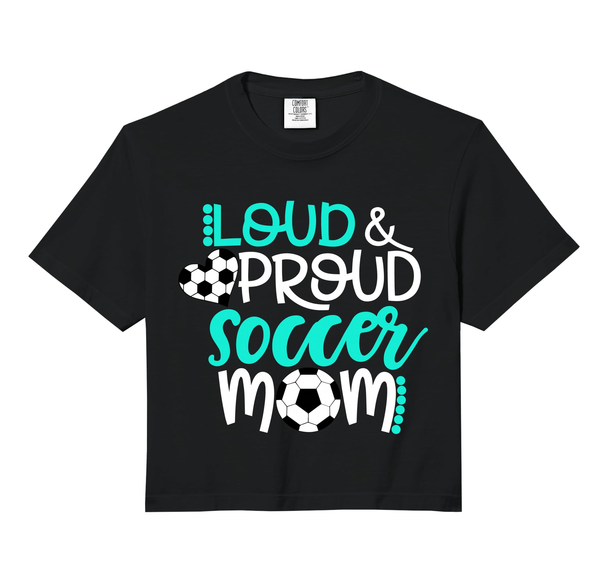 Loud And Proud Soccer Mom Comfort Hoodie - Fun Novelty Design for Adults - T-Shirt, Sweatshirt, Hoodie
