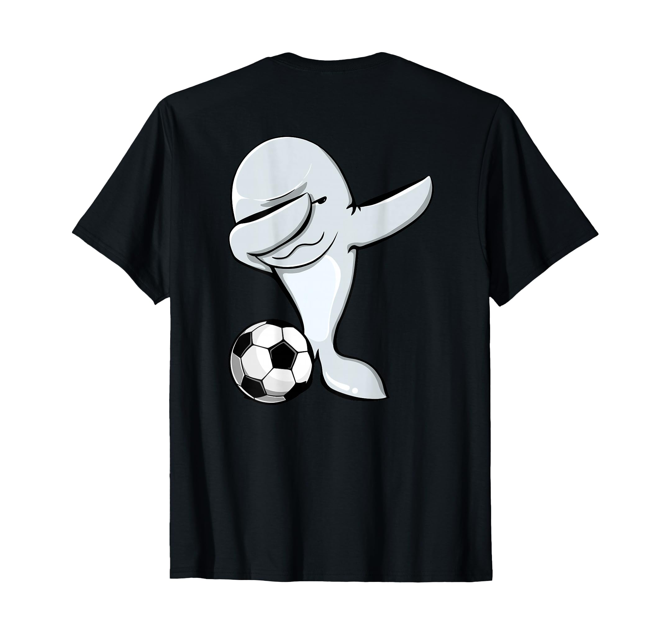 Dabbing Beluga Whale Soccer Lovers Jersey T-Shirt - Graphic Print Unisex - T-Shirt, Sweatshirt, Hoodie