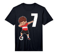 Soccer Number 7 Funny Dabbing T-Shirt - Casual Everyday Wear for Adults - T-Shirt, Sweatshirt, Hoodie