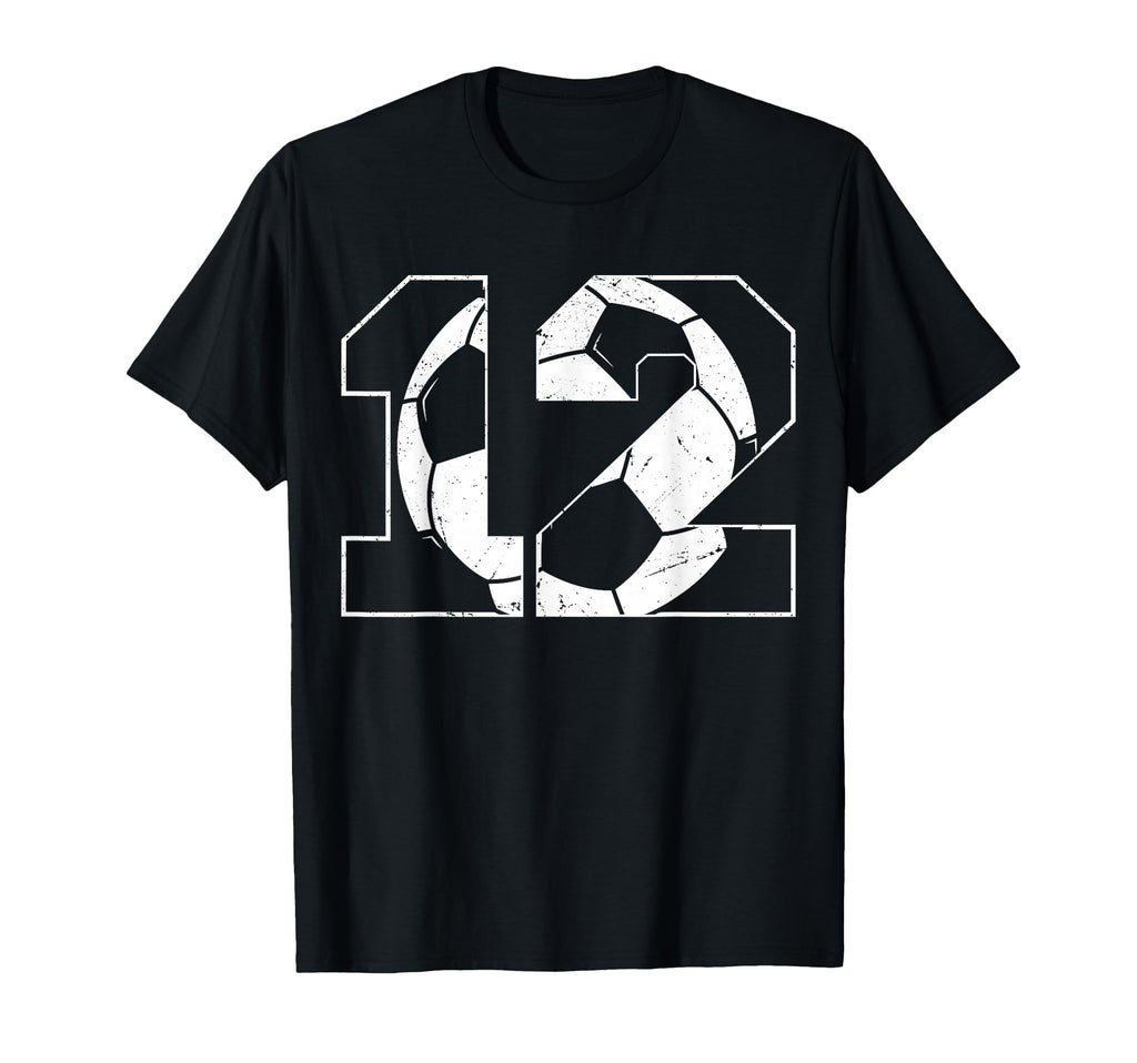 12Th Birthday Soccer Player Football T-Shirt - Novelty Apparel Men Women - T-Shirt, Sweatshirt, Hoodie
