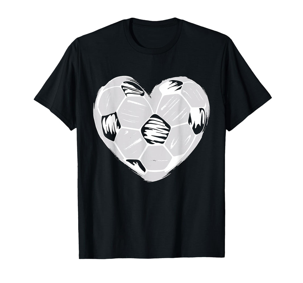 Soccer Heart Player Fan Mom T-Shirt - Minimalist Print Men Women - T-Shirt, Sweatshirt, Hoodie