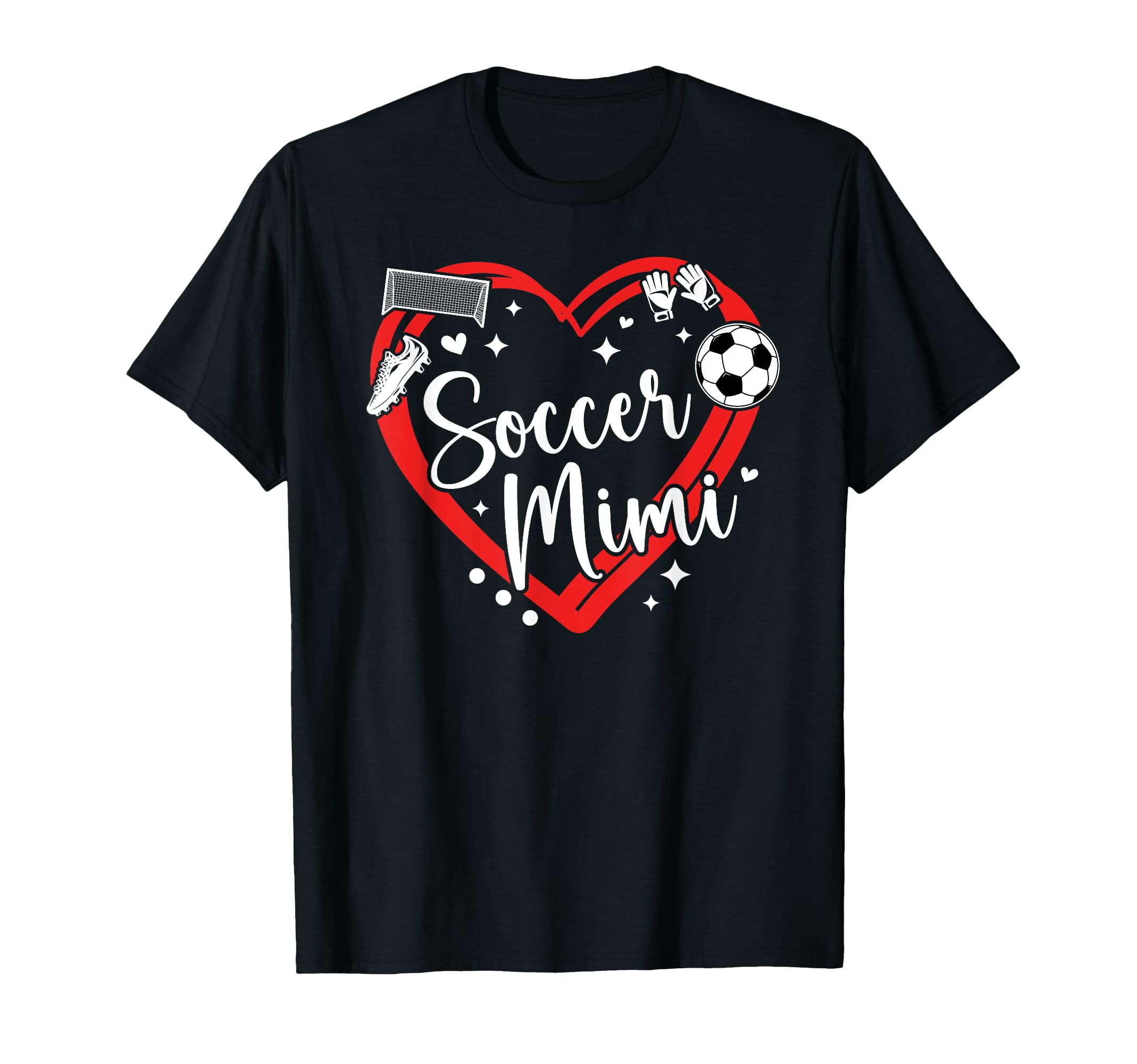 Soccer Mimi Grandma Heart Mimi T-Shirt - Casual Everyday Wear Men Women - T-Shirt, Sweatshirt, Hoodie