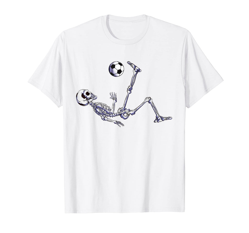 Skeleton Soccer Bicycle Kick Halloween T-Shirt - Trendy Graphic for Adults - T-Shirt, Sweatshirt, Hoodie