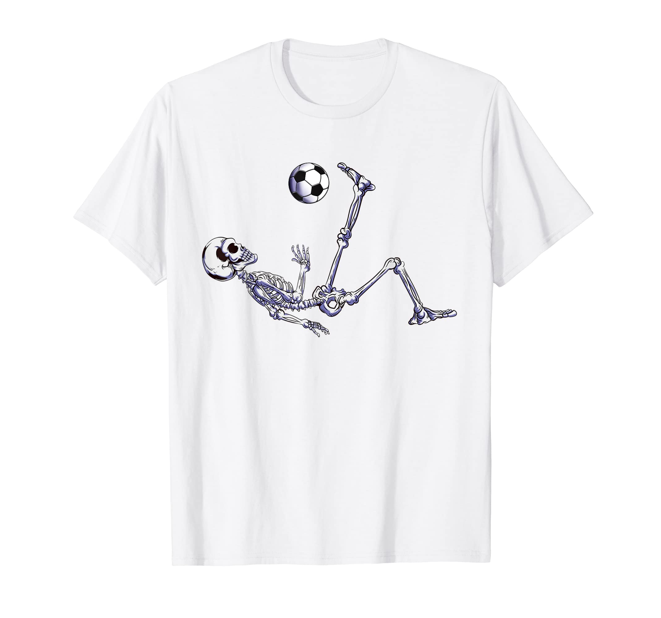 Skeleton Soccer Bicycle Kick Halloween T-Shirt - Trendy Graphic for Adults - T-Shirt, Sweatshirt, Hoodie