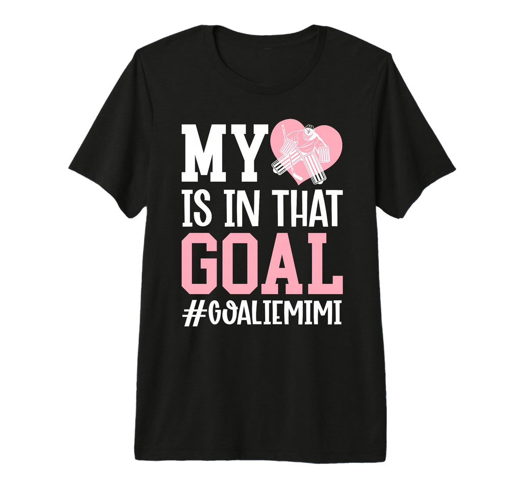 Proud Ice Hockey Goalie Mimi Hockey T-Shirt - Minimalist Print Men Women - T-Shirt, Sweatshirt, Hoodie
