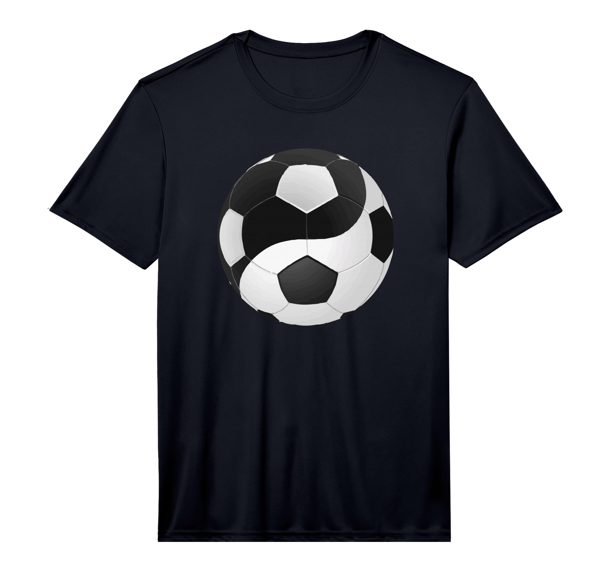 Mens Yin Yang Soccer Art T-Shirt - Fun Novelty Design for Adults - T-Shirt, Sweatshirt, Hoodie