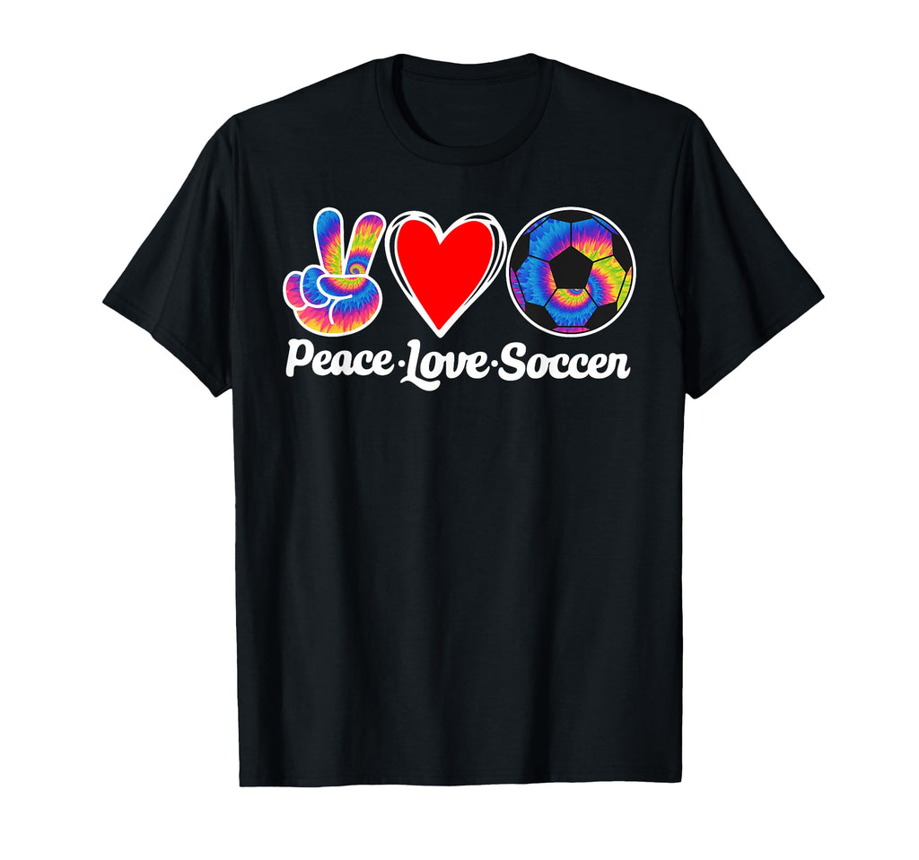 Peace Love Soccer Heart Ball Gift Love T-Shirt - Unique Graphic Men Women - T-Shirt, Sweatshirt, Hoodie