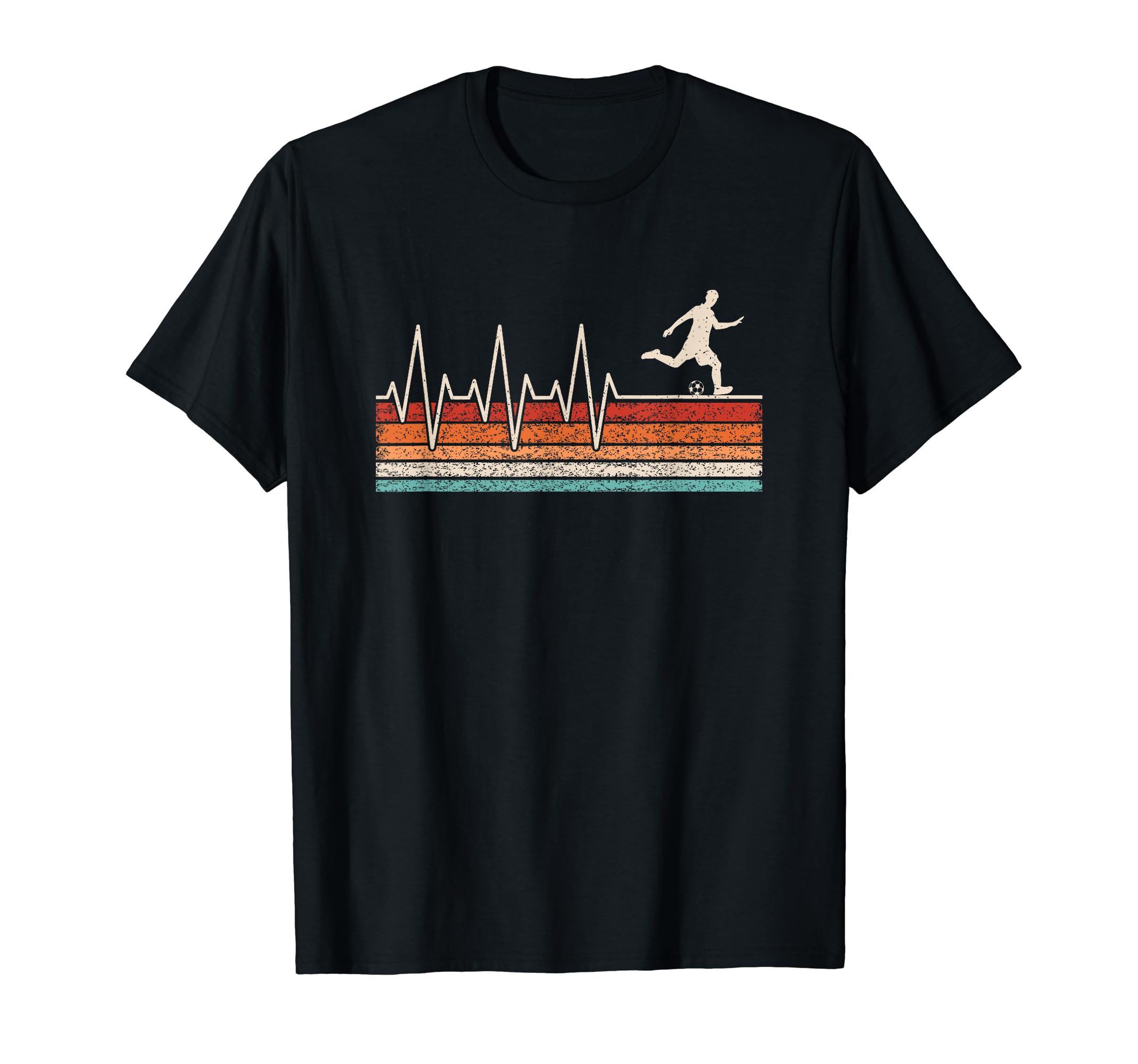 Soccer Player Heartbeat Football T-Shirt - Trendy Graphic Men Women - T-Shirt, Sweatshirt, Hoodie