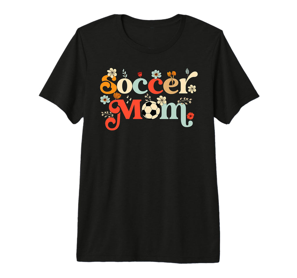 Soccer Mom Mama Wildflower Mothers Day T-Shirt - Graphic Print for Adults - T-Shirt, Sweatshirt, Hoodie