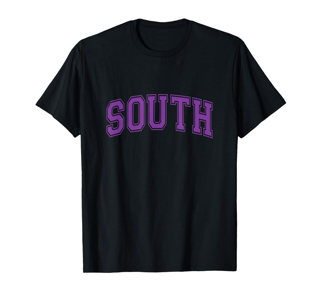 Purple South Team Colors Spirit T-Shirt - Custom Art Print for Adults - T-Shirt, Sweatshirt, Hoodie