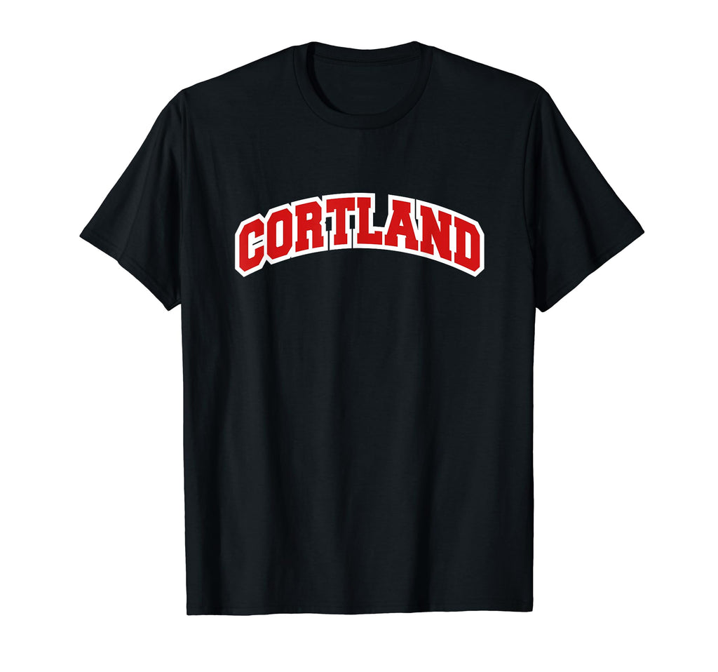 Cortland New York Varsity T-Shirt - Unique Graphic Men Women - T-Shirt, Sweatshirt, Hoodie