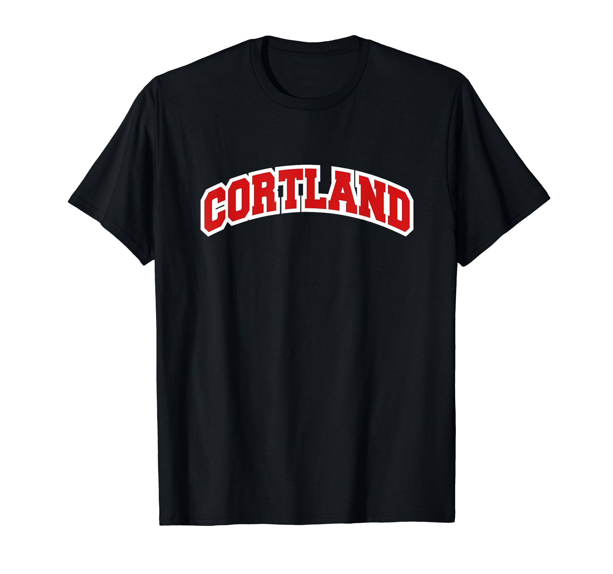 Cortland New York Varsity T-Shirt - Unique Graphic Men Women - T-Shirt, Sweatshirt, Hoodie