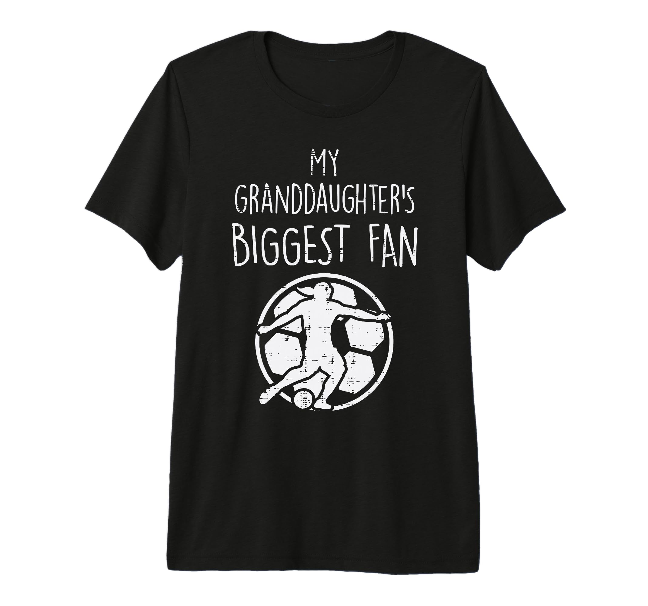 Granddaughters Biggest Fan Soccer T-Shirt - Trendy Graphic for Adults - T-Shirt, Sweatshirt, Hoodie