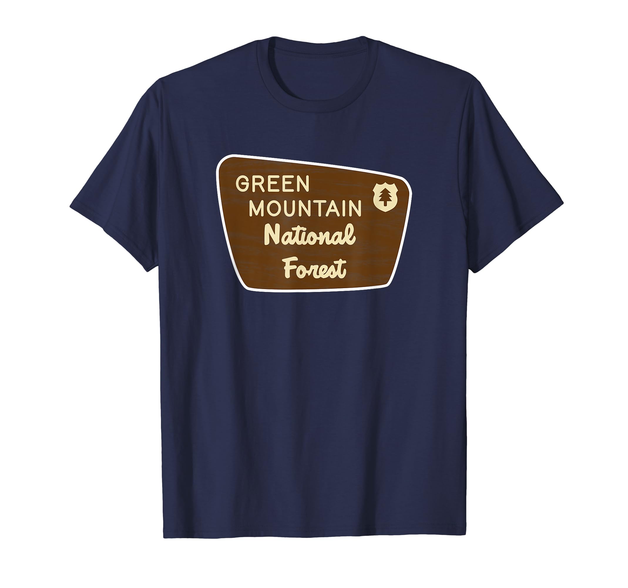 Green Mountain National Forest Sign T-Shirt - Graphic Print for Adults - T-Shirt, Sweatshirt, Hoodie