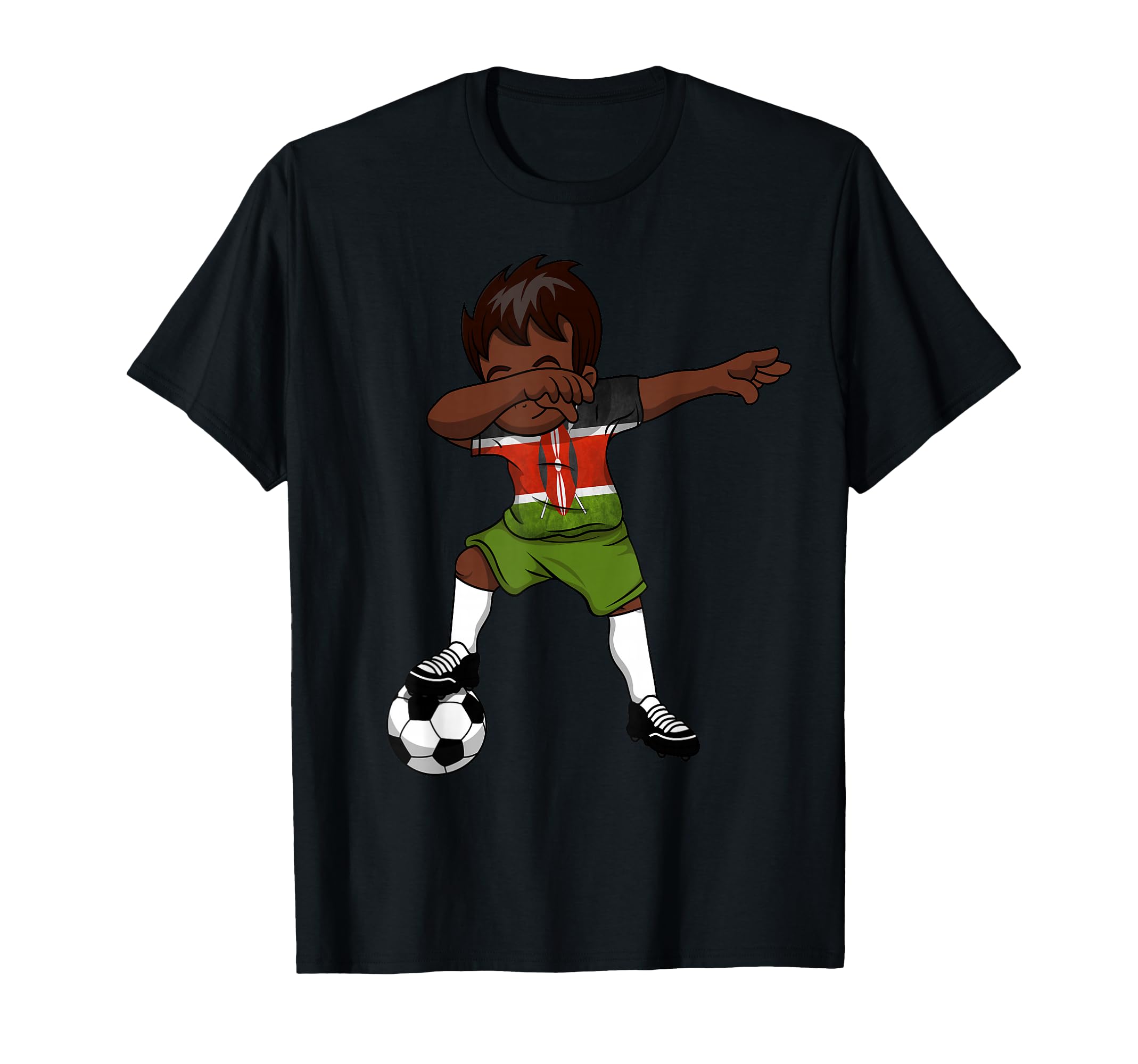 Dabbing Soccer Kenya Kenyan Nairobi T-Shirt - Unique Graphic for Adults - T-Shirt, Sweatshirt, Hoodie
