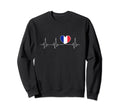 France Love Heartbeat And French Sweatshirt - Casual Everyday Wear Unisex - T-Shirt, Sweatshirt, Hoodie