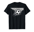 Soccer Ball Breaking Through Wall Funny T-Shirt - Unique Graphic Men Women - T-Shirt, Sweatshirt, Hoodie
