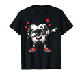 Dabbing Soccer Heart Valentine Love T-Shirt - Graphic Print Unisex - T-Shirt, Sweatshirt, Hoodie