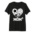 Mom Cubed Mom3 Mom Three Soccer T-Shirt - Custom Art Print for Adults - T-Shirt, Sweatshirt, Hoodie