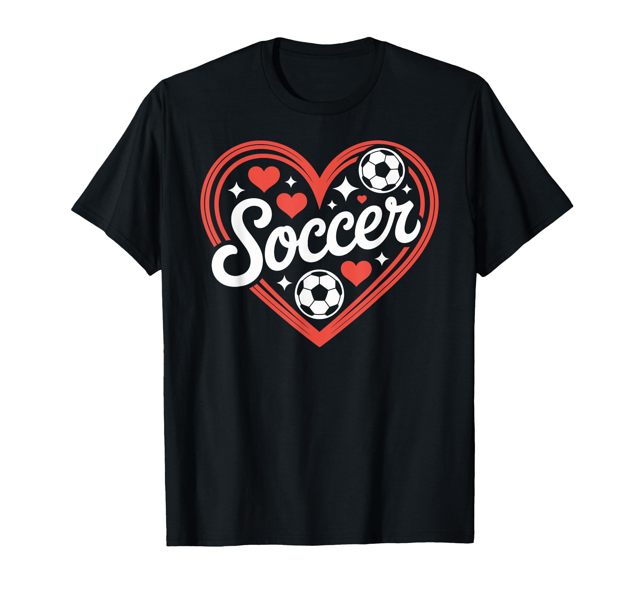 Soccer Player Heart T-Shirt - Casual Everyday Wear Men Women - T-Shirt, Sweatshirt, Hoodie