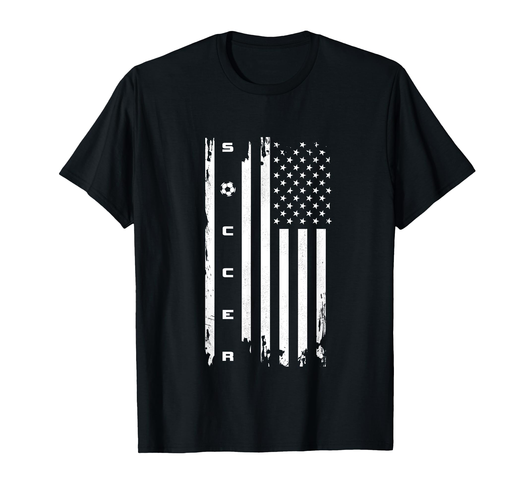 American Flag Soccer Soccer T-Shirt - Streetwear Style for Adults - T-Shirt, Sweatshirt, Hoodie