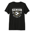Senior Soccer 2026 Final Half Tri Blend T-Shirt - Graphic Print Men Women - T-Shirt, Sweatshirt, Hoodie