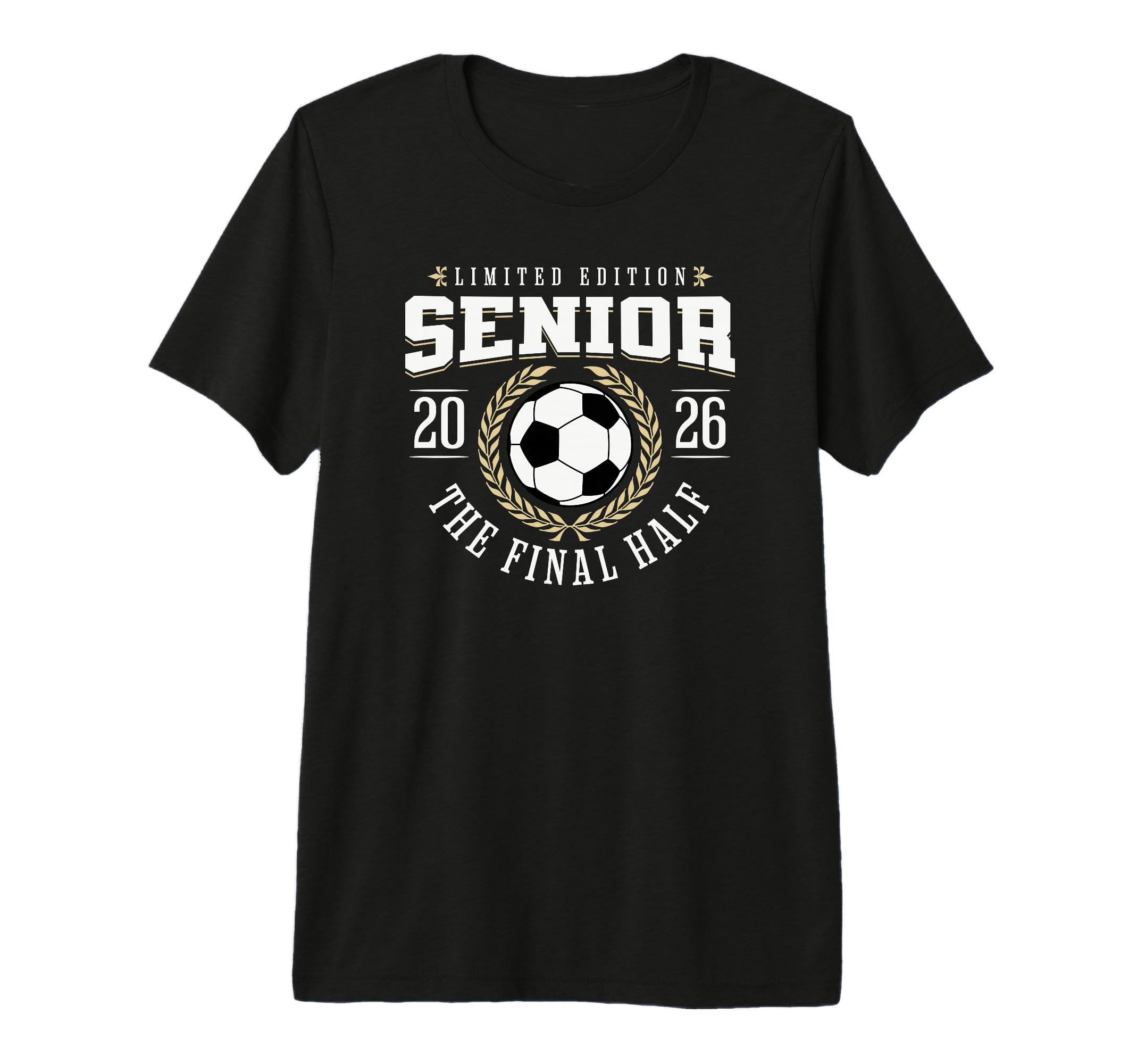 Senior Soccer 2026 Final Half Tri T-Shirt - Aesthetic Graphic for Adults - T-Shirt, Sweatshirt, Hoodie