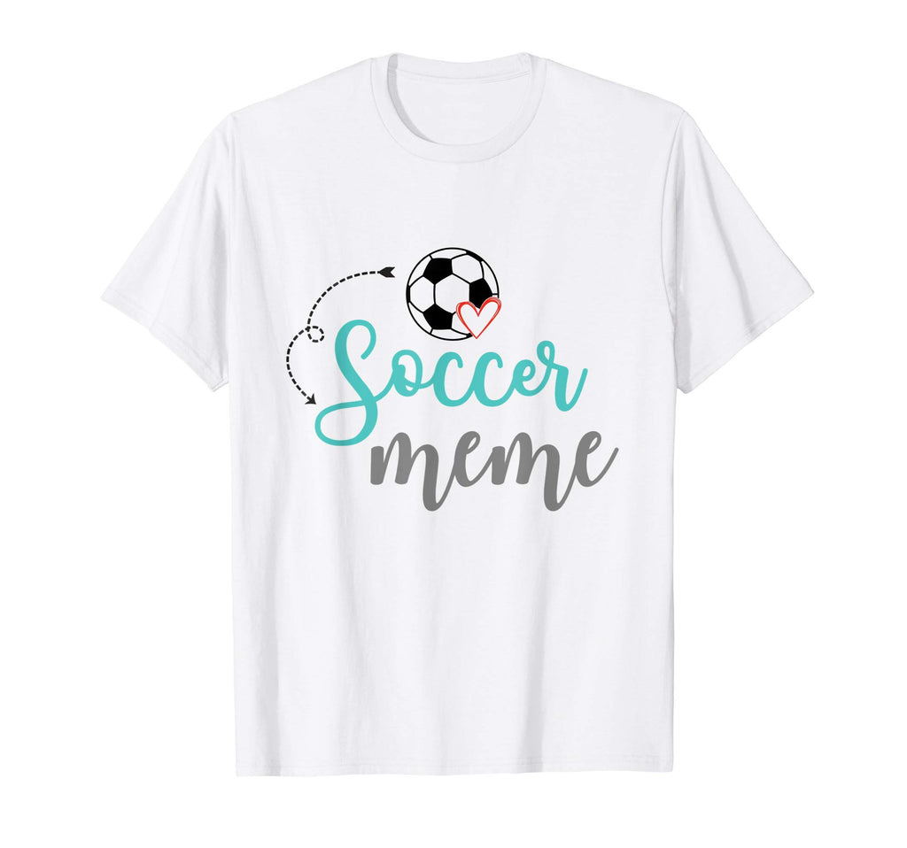 Soccer Meme Soccer Ball Heart T-Shirt - Custom Art Print Unisex - T-Shirt, Sweatshirt, Hoodie