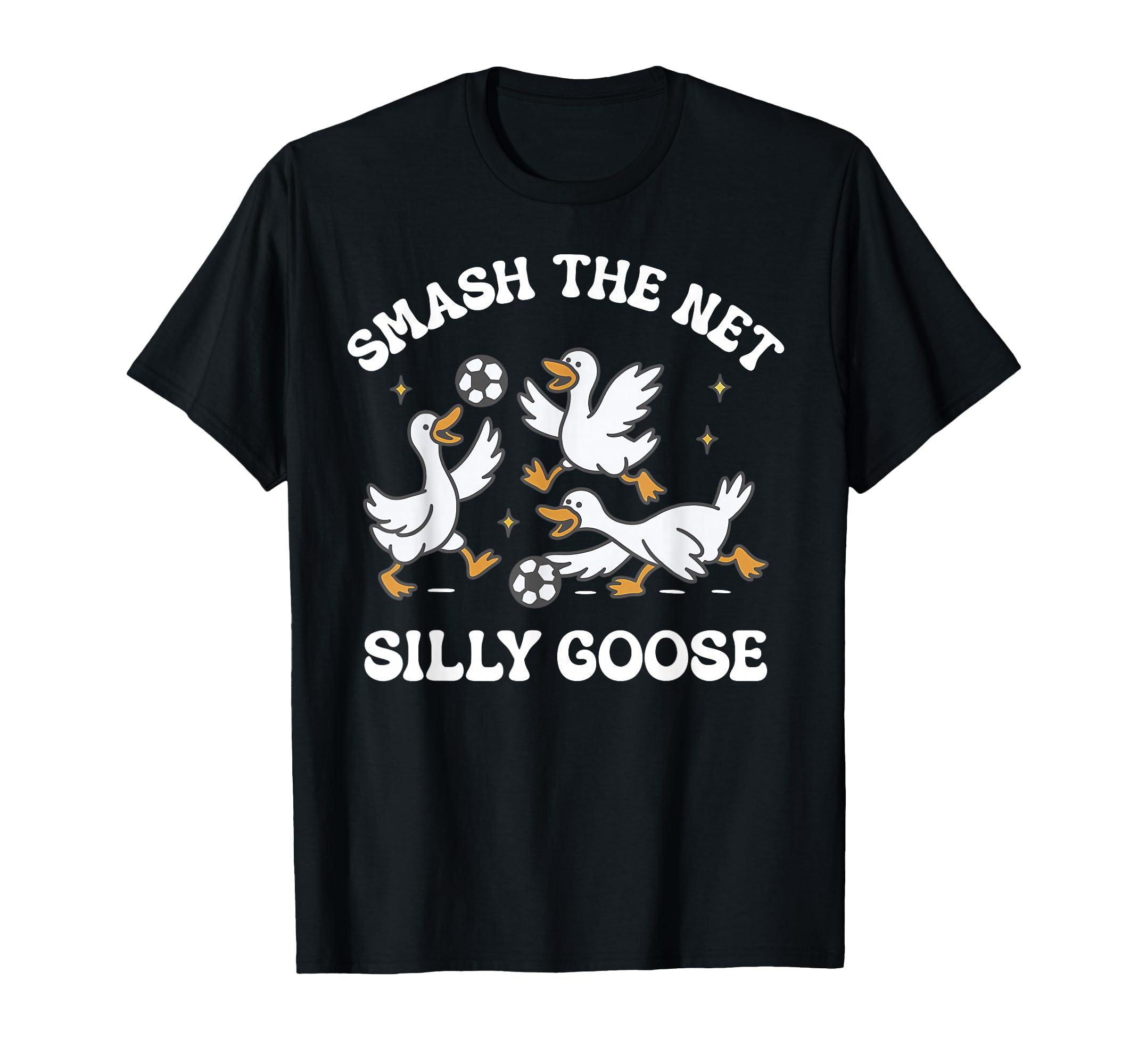 Silly Goose Playing Soccer Coach Game T-Shirt - Graphic Print for Adults - T-Shirt, Sweatshirt, Hoodie