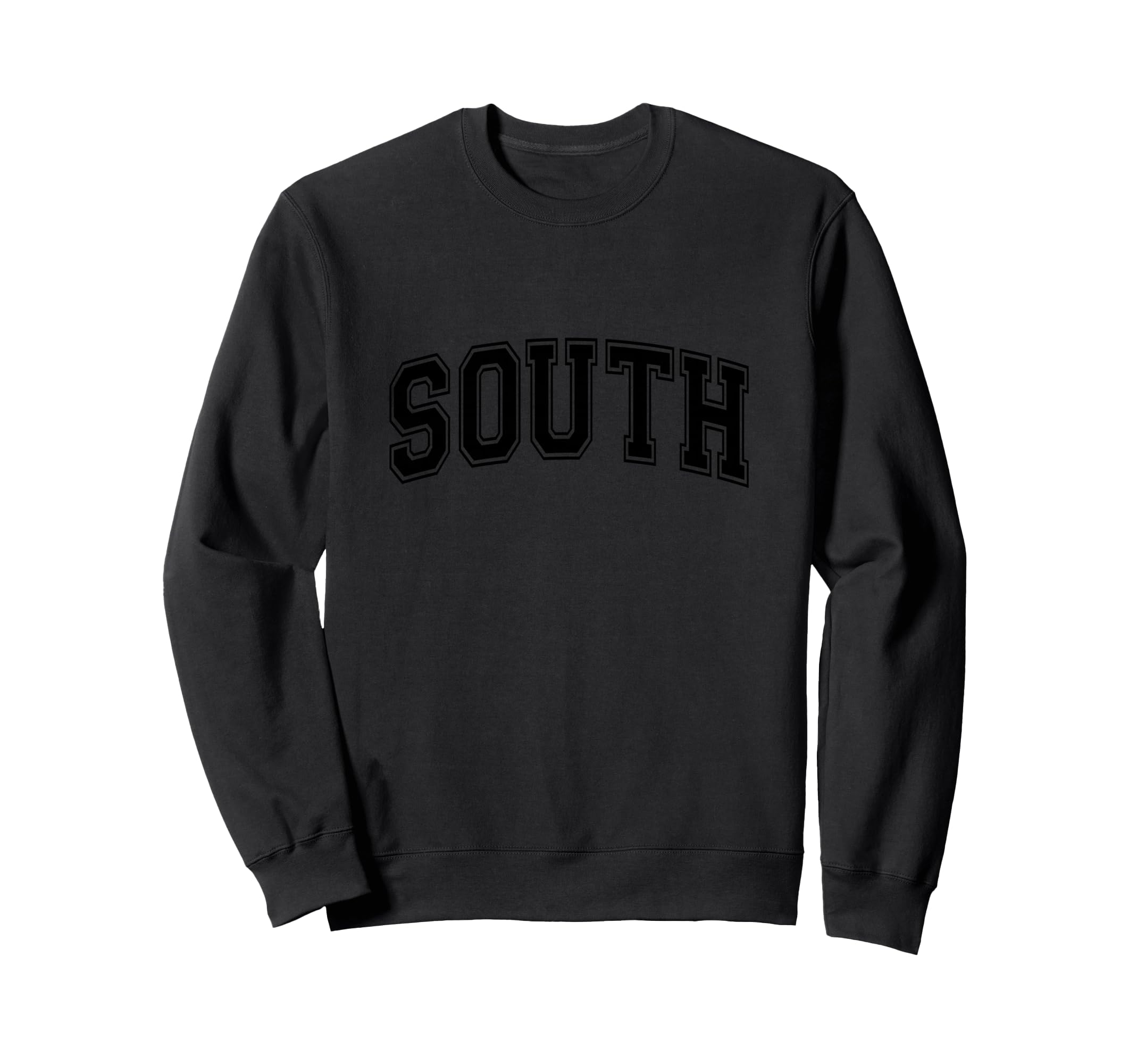 Black South Team Colors Spirit Sweatshirt - Custom Art Print Men Women - T-Shirt, Sweatshirt, Hoodie
