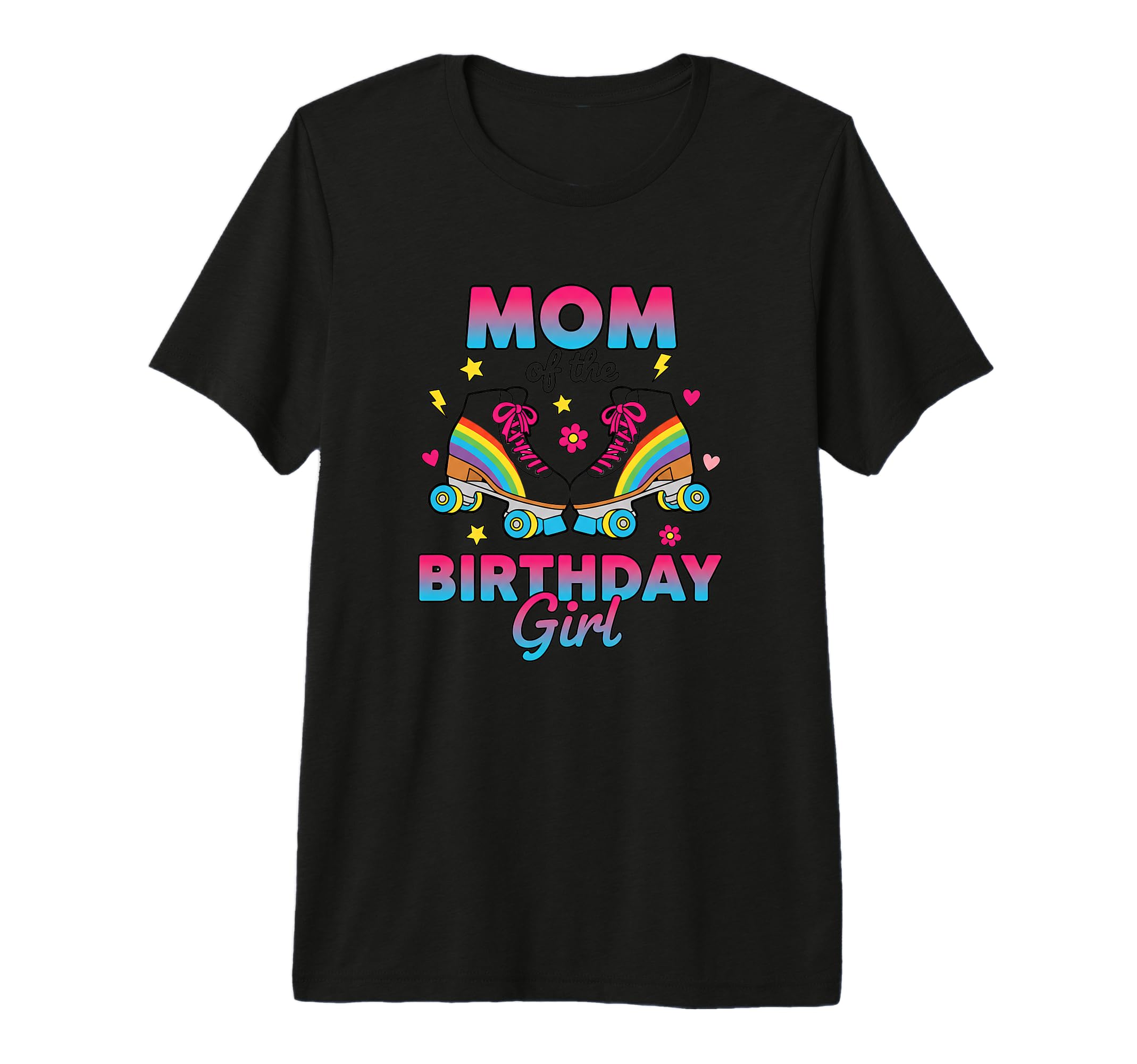 Mom Birthday Rainbow Roller Skates T-Shirt - Custom Art Print for Adults - T-Shirt, Sweatshirt, Hoodie