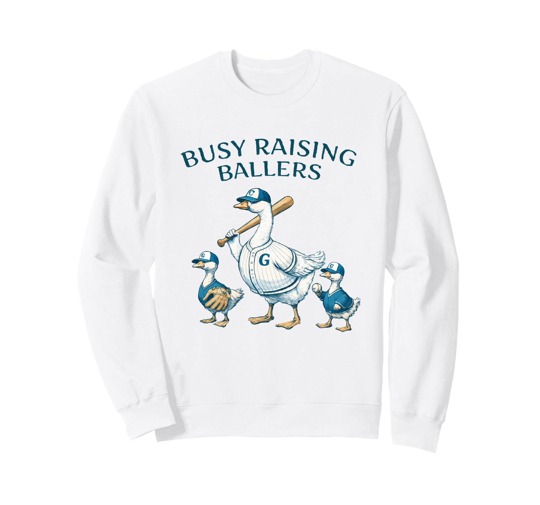 Busy Raising Baller Baseball Sweatshirt - Novelty Apparel Men Women - T-Shirt, Sweatshirt, Hoodie