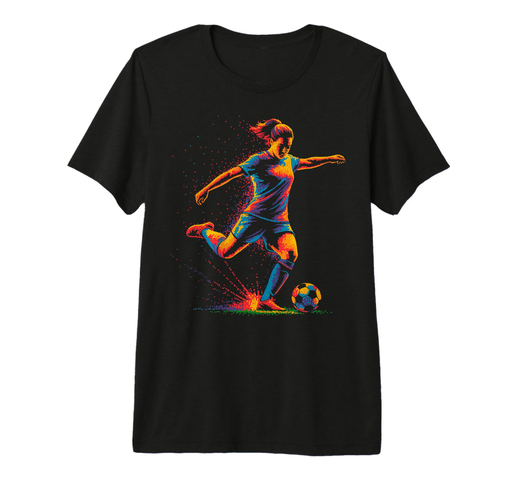 Colorful Funny Soccer Fan Dad Mom Game T-Shirt - Fun Novelty Design Unisex - T-Shirt, Sweatshirt, Hoodie