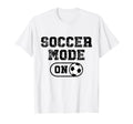 Soccer Mode Distressed Football T-Shirt - Casual Everyday Wear Men Women - T-Shirt, Sweatshirt, Hoodie
