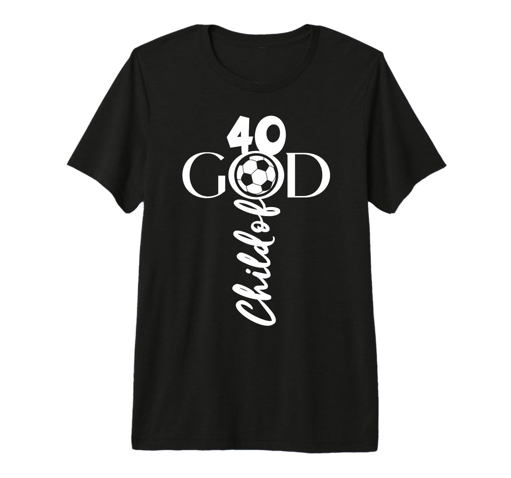 Jesus Christ 40 Years Child God Soccer T-Shirt - Trendy Graphic Unisex - T-Shirt, Sweatshirt, Hoodie