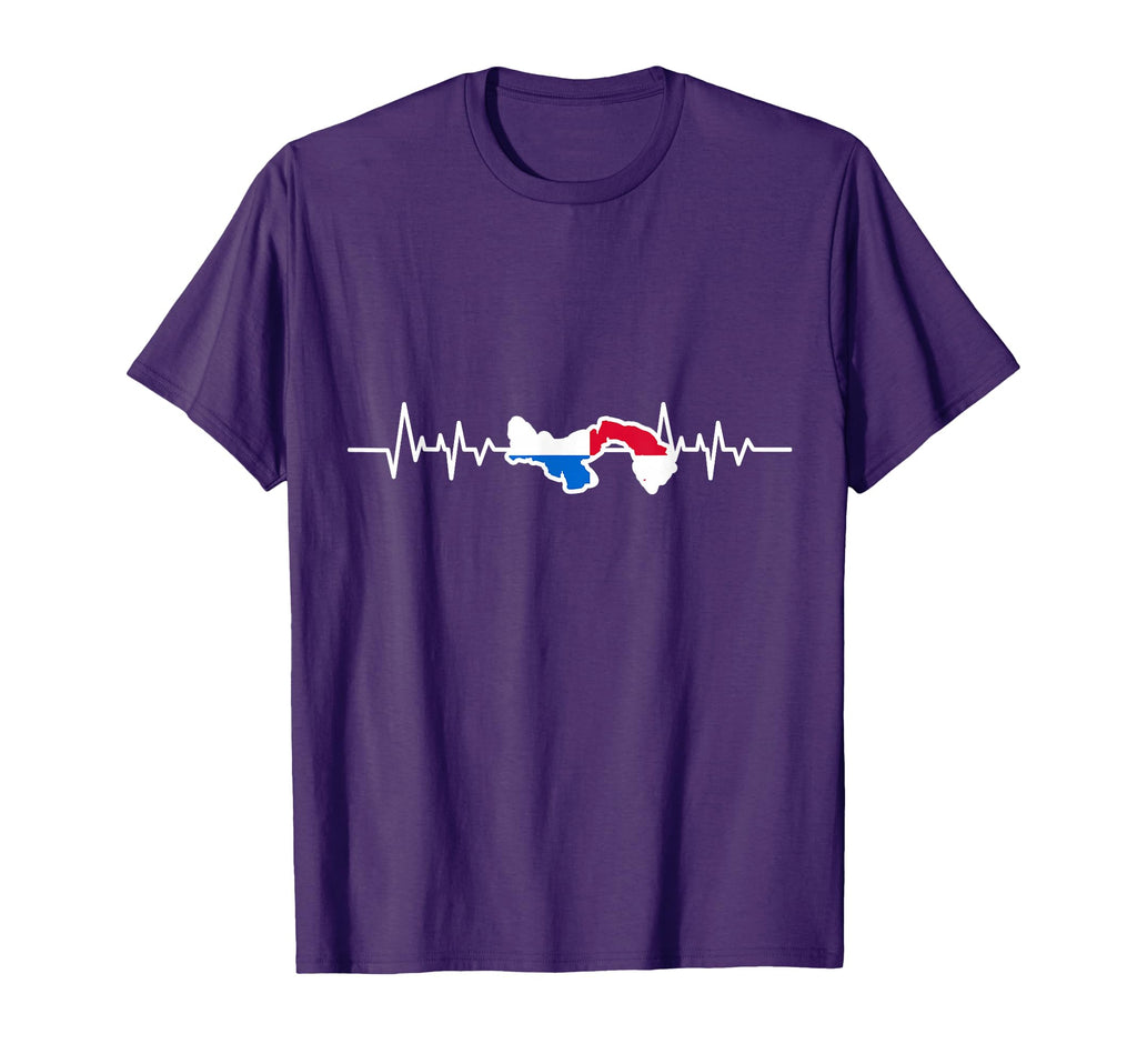 Panamanian Flag Gift Heartbeat Panama T-Shirt - Novelty Apparel Unisex - T-Shirt, Sweatshirt, Hoodie