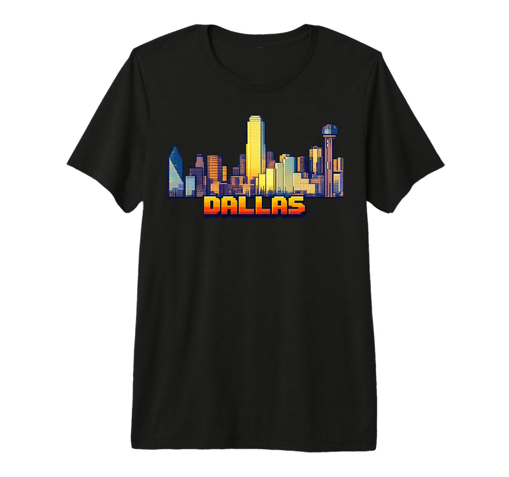 Dallas Video Arcade Gamer Gaming 80S T-Shirt - Unique Graphic Men Women - T-Shirt, Sweatshirt, Hoodie