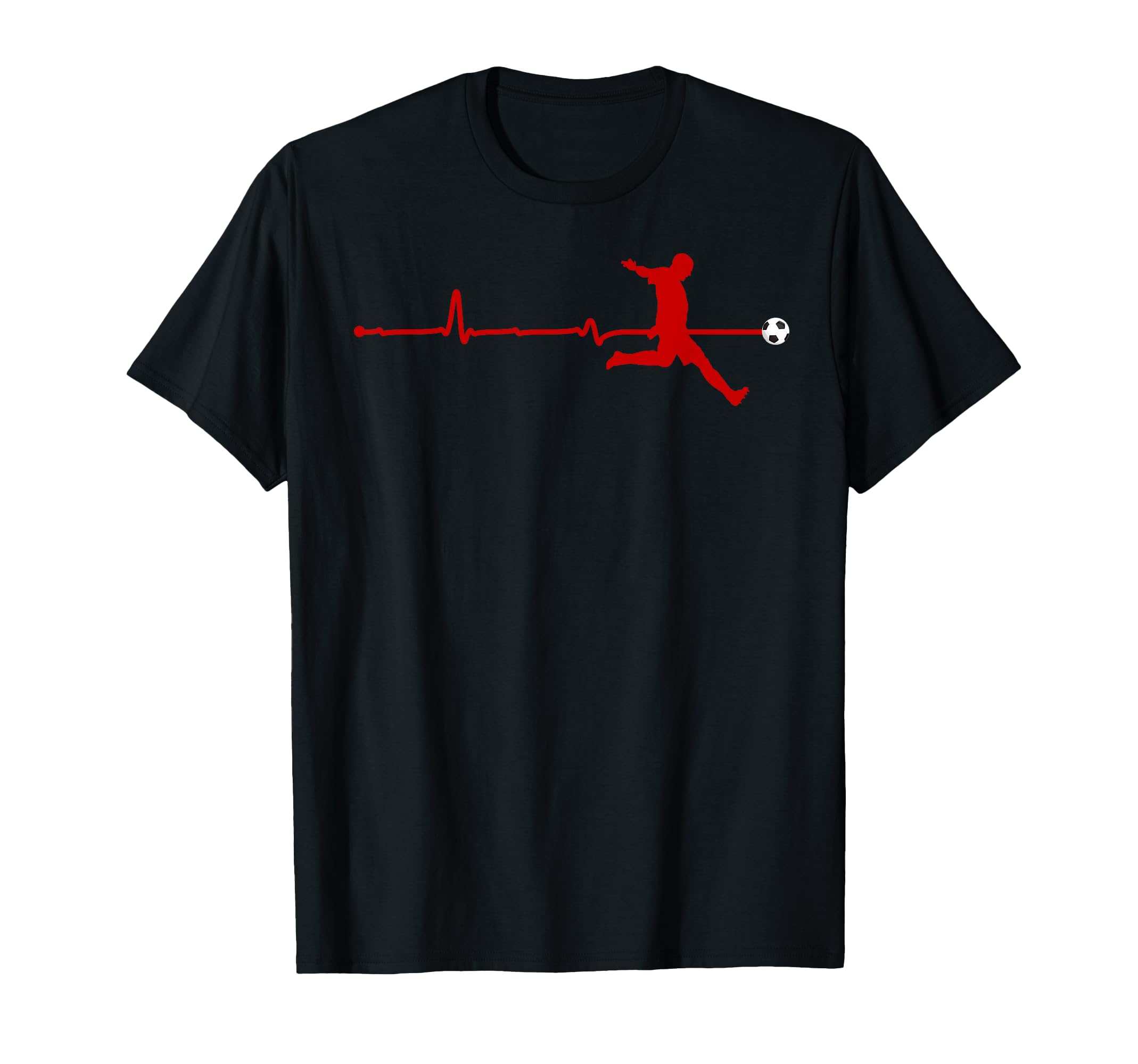 Soccer Heartbeat Football Passion Sport T-Shirt - Trendy Graphic Men Women - T-Shirt, Sweatshirt, Hoodie