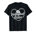 Heart Volleyball Sister T-Shirt - Trendy Graphic Unisex - T-Shirt, Sweatshirt, Hoodie